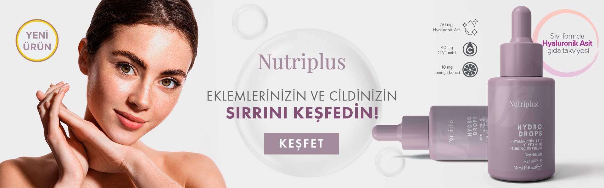 FARMASİ NUTRİPLUS ÖZEL TAKVİYELER=FARMASİ NUTRİPLUS HYDRO DROPS NEDİR ?