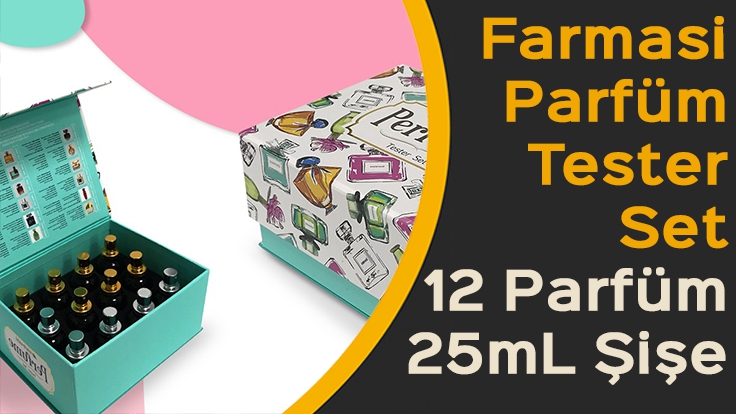 Farmasi Parfüm Tester Set – 12 Parfüm 25 ML Şişe