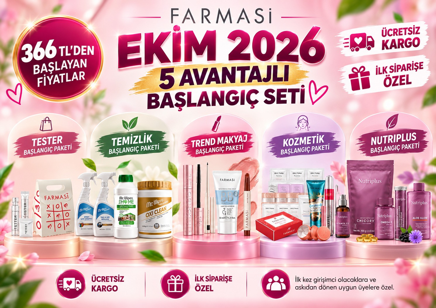 Farmasi Ekim 2026 Başlangıç Setleri | 5 Avantajlı Paket