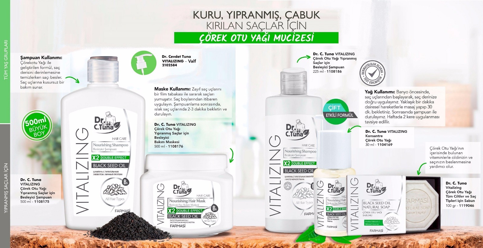 VITALIZING ÇÖREKOTLU SAÇ ÜRÜNLERİ